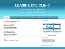 Tablet Screenshot of leasideeyeclinic.com